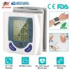 Blood Pressure Monitor Wrist Digital High Blood Pressure Cuff Heartbeat Tester w/ 60 Reading Memory 1.8 Inches LCD Screen Storage Box