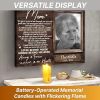 Skywin in Loving Memorial Candles for Deceased (Every Beat) - 5.9 x 2.7 in LED Flameless Candles, Remembrance Candle for Loss