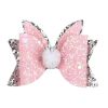 Easter Bunny Hair Bow Clips Easter Rabbit Hair Clips Glitter Leather Bow Hair